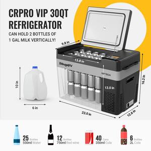 30 qt. Refrigerator, CRPRO VIP, Compressor Cooler with 12-Volt/24 DC