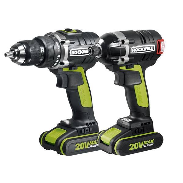 Rockwell 20-Volt Lithium-Ion Cordless Drill/Impact Driver Combo Kit (2-Piece)