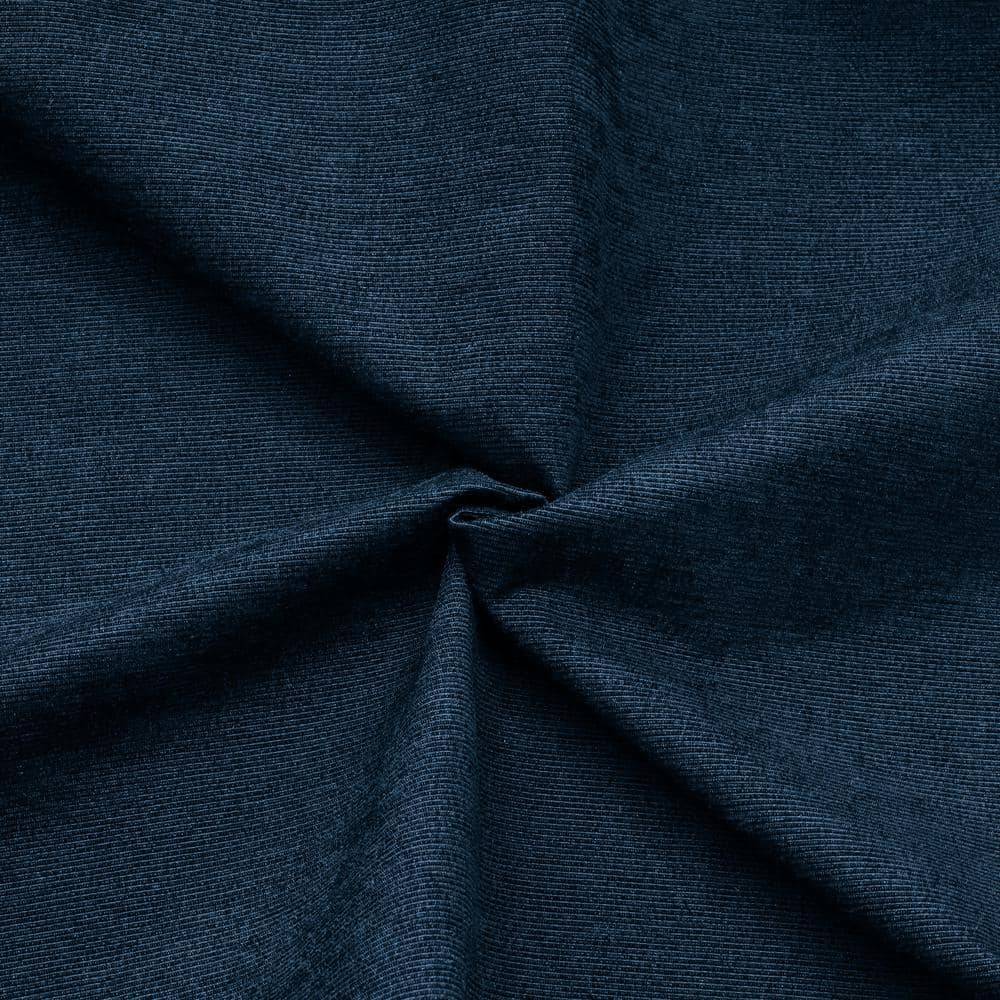 Dark Navy Polyester Blackout Grommet Curtain Panel 52 x 95