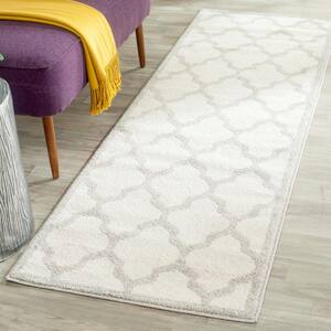 Amherst Beige/Light Gray 2 ft. x 13 ft. Geometric Runner Rug