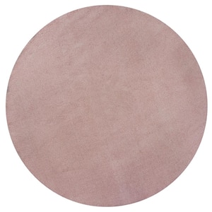 Bethany Rose Pink 8 ft. x 8 ft. Round Area Rug