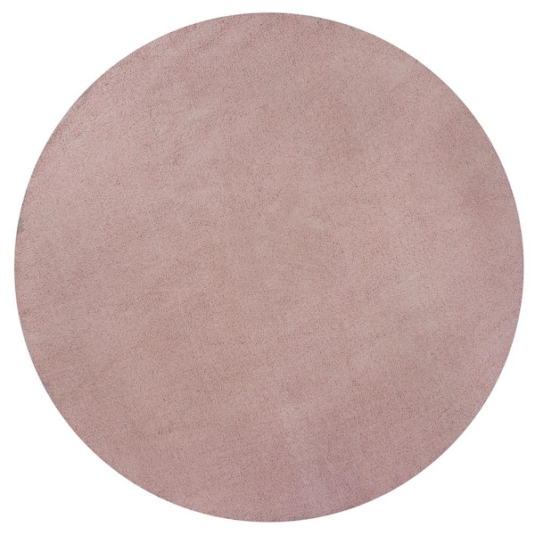 MILLERTON HOME Bethany Rose Pink 8 ft. x 8 ft. Round Area Rug