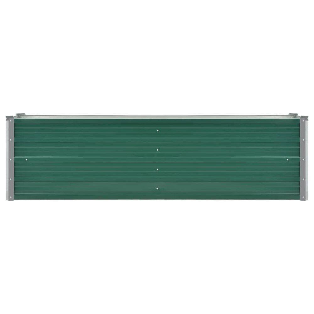 63 in. x 15.7 in. x 17.7 in. Green Steel Garden Raised Bed H ...