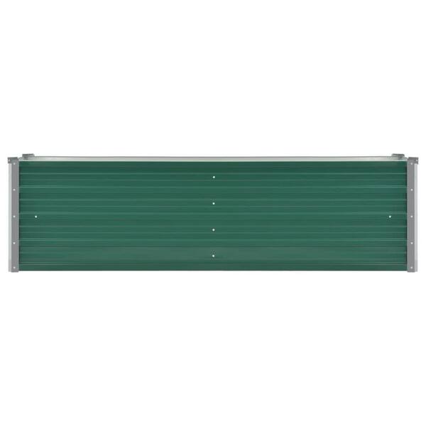 63 in. x 15.7 in. x 17.7 in. Green Steel Garden Raised Bed H ...