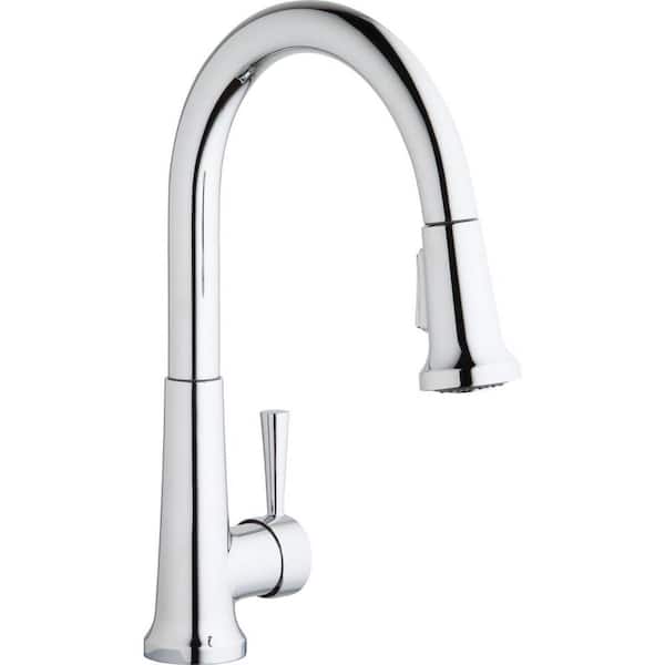Elkay Everyday Single-Handle Pull Out Sprayer Kitchen Faucet in Chrome