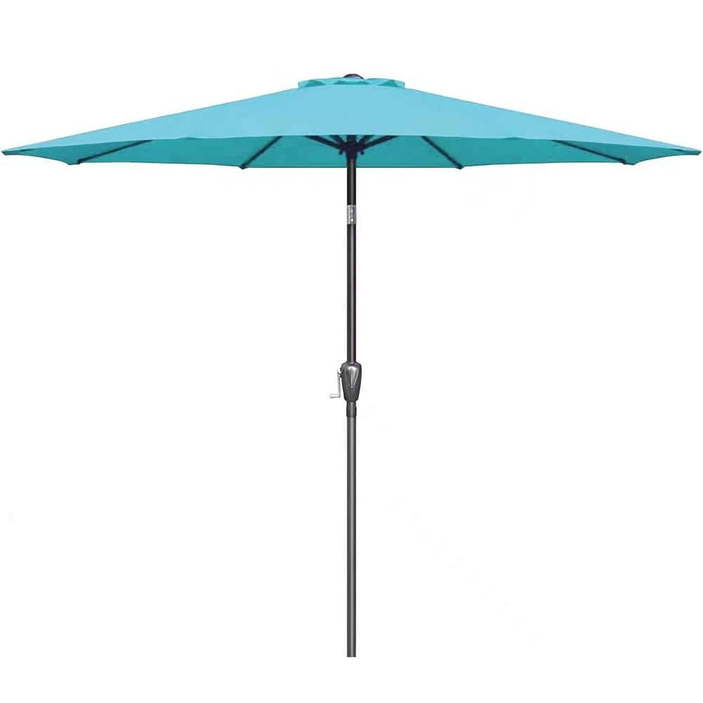 9 ft Outdoor Patio Table Market Umbrella, 108 in.Tall Matte Pole ...