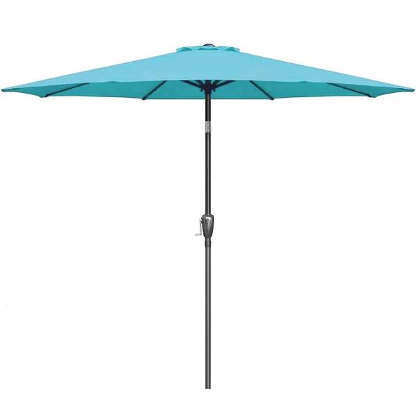 9 ft Outdoor Patio Table Market Umbrella, 108 in.Tall Matte Pole ...