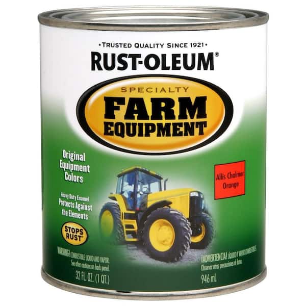 Rust-Oleum Specialty 1 qt. Farm Equipment Allis Chalmers Orange Gloss Enamel Paint (2-Pack)