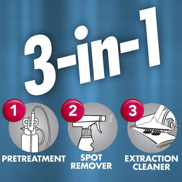 1 Gal. 3-in-1 Carpet Cleaner, Concentrated Carpet Cleaning Solution, Fragrance Free