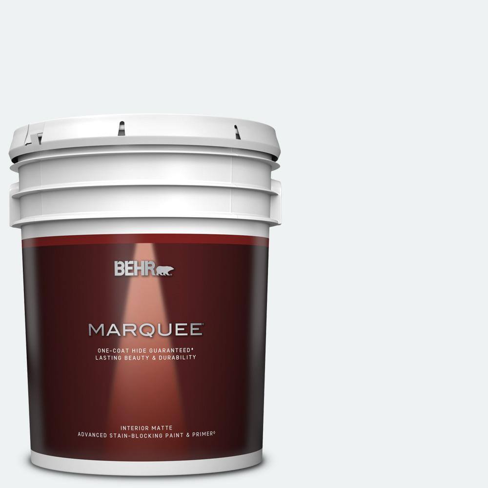 BEHR MARQUEE 5 gal. BLW10 Maui Mist Matte Interior Paint & Primer