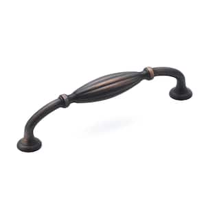 Madeleine Collection 5 1/16 in. (128 mm) Grooved Brushed Oil-Rubbed Bronze Traditional Curved Cabinet Arch Pull