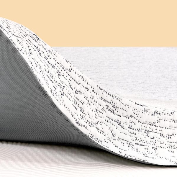 SUBRTEX Medium 4 in. Twin Cooling Gel Memory Foam Mattress Topper with Removable Cover