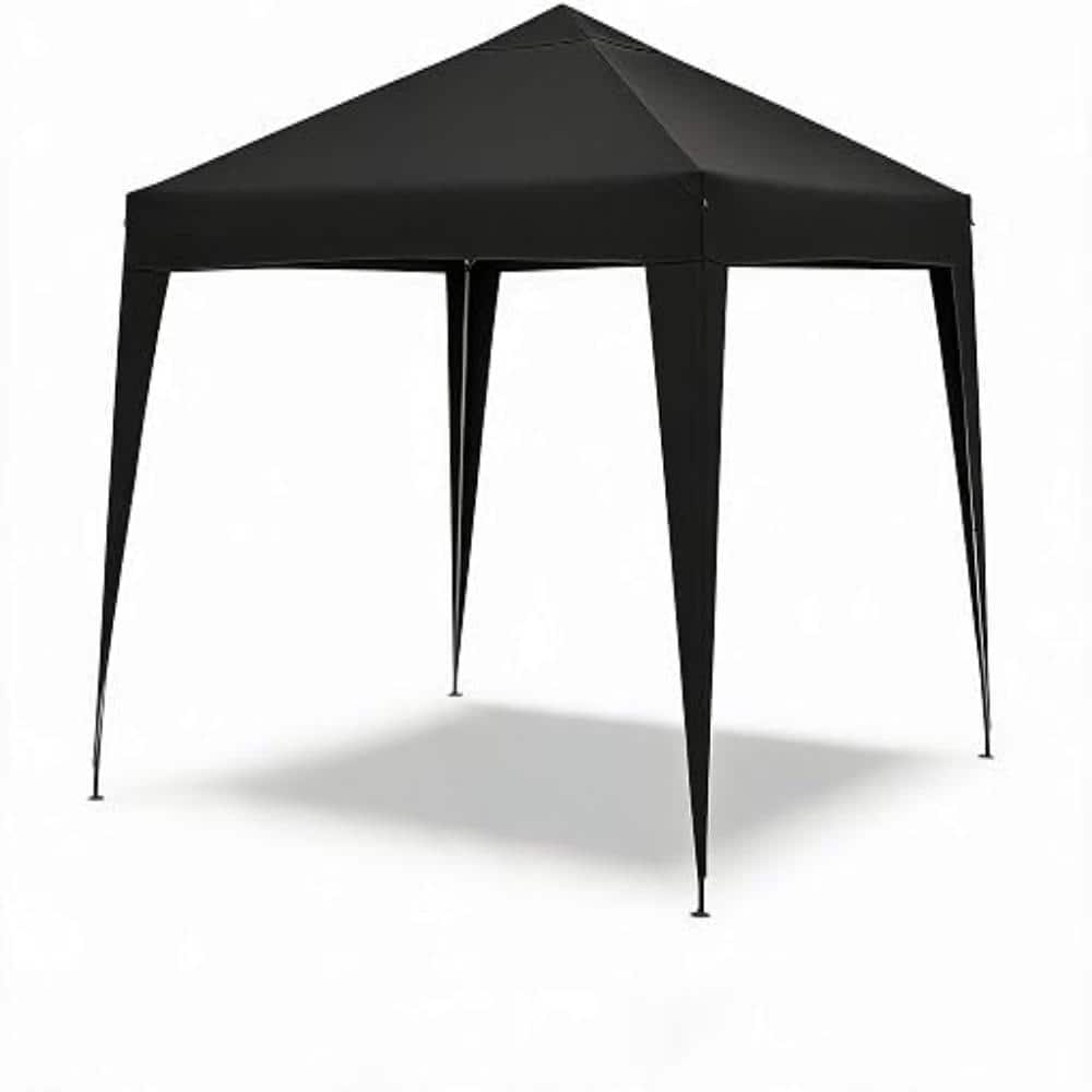 10'x10' Black Pop Up Canopy Tent with Slant Legs & Fabric Skirts, Adjustable Height for Parties Patios Markets Picnics price history on PriceWatchPro