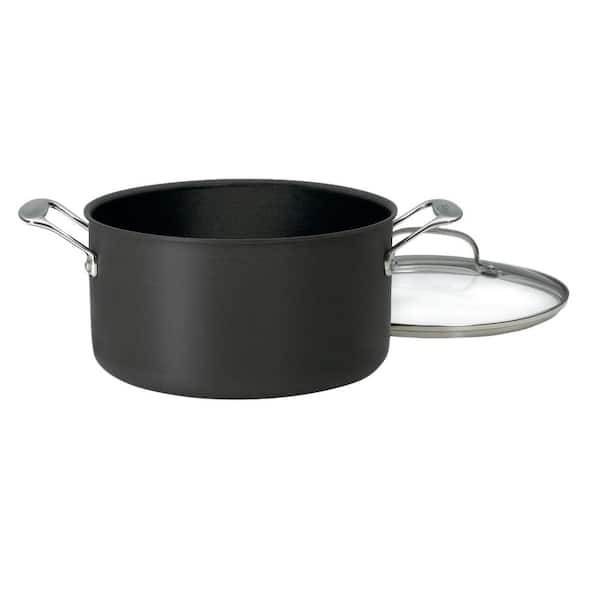 Cuisinart Chef's Classic 6 Qt. Hard Anodized Stockpot with Cover 644-24 -  The Home Depot