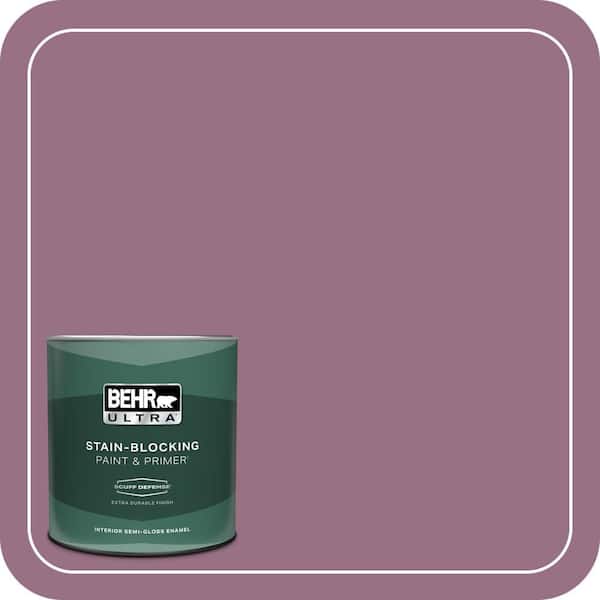 BEHR ULTRA 1 qt. #690D-6 Meadow Flower Extra Durable Semi-Gloss Enamel Interior Paint & Primer