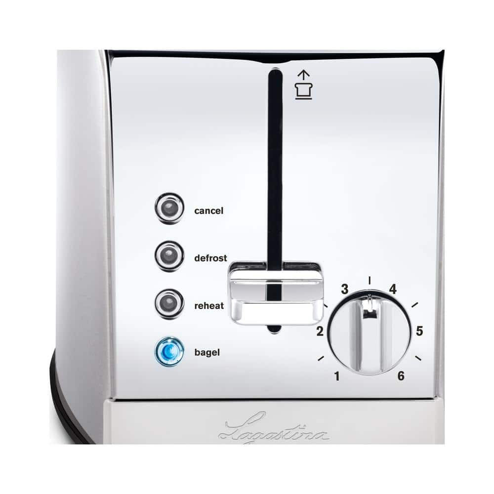 Stainless Steel 2-Slice Toaster with Wide Slots and Browning Control