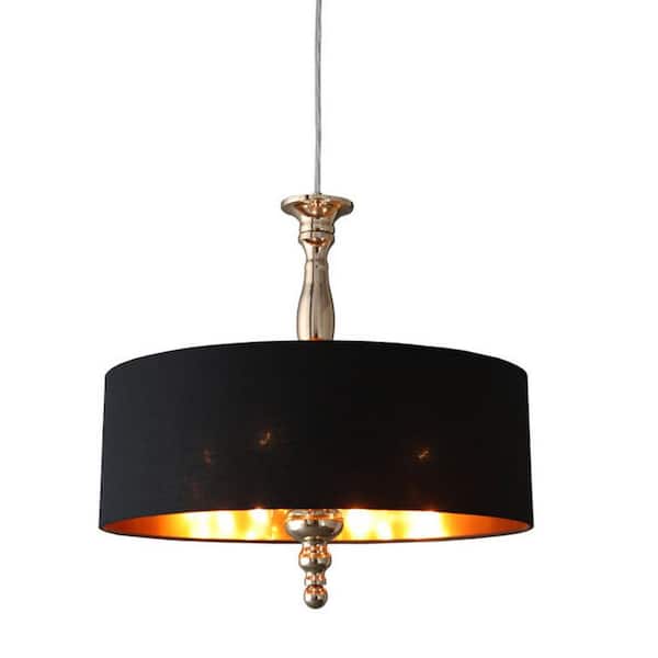 INNOBULE 4-Light Black Chandelier