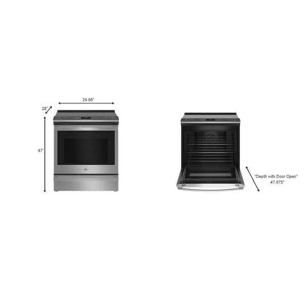 PSS93YPFS by GE Appliances - GE Profile™ 30 Smart Slide-In Electric  Convection Fingerprint Resistant Range with No Preheat Air Fry