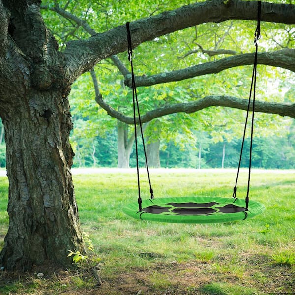 Dia Saucer Swing With Adjustable Rope, Best Rope For Outdoor Tree Swing