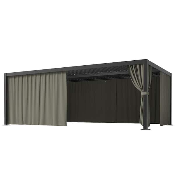 Gray DESPERADO ⅢTi Type-R カバーセット WNP 12 ft. x 20 ft. Universal Outdoor Privacy Curtains, Gazebo