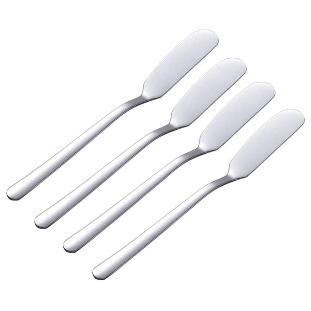 6.5 in. Stainless Steel Cheese Spreader Knife Set Sandwich Condiment Jam Butter Spatula 4-Piece price history on PriceWatchPro