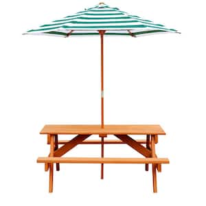 Children's Picnic Table with Umbrella