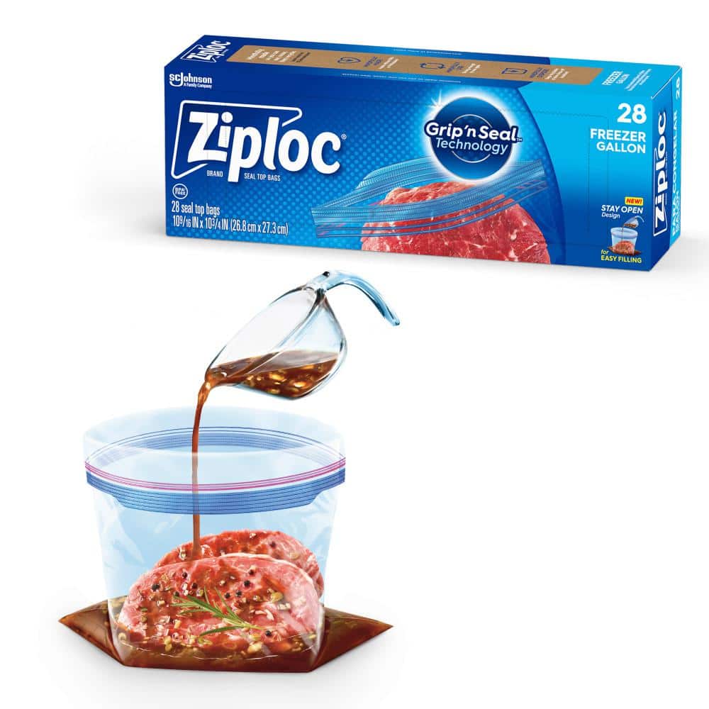 Ziploc Large Plastic Flat Space Bag, 3 per Pack (Case of 3) 70422 - The  Home Depot