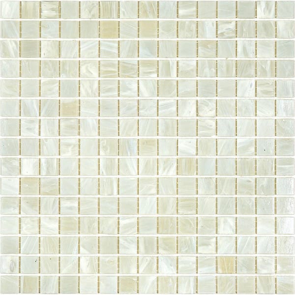 Apollo Tile Celestial 4" x 6" Glossy Pastel Gray Glass Mosaic Uniform square Wall and Floor Sample Tile 0.13 sq. ft./Piece (1-Pack)