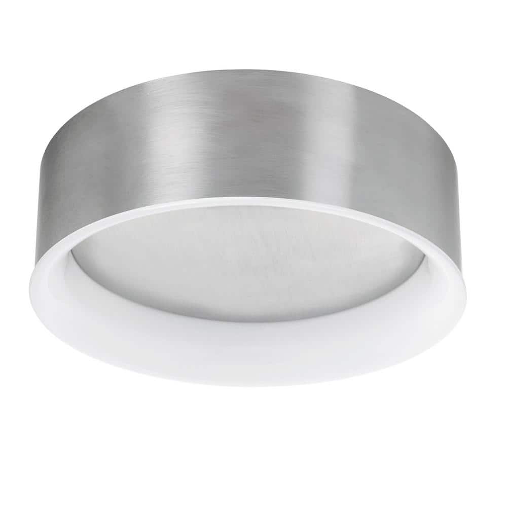 Flexinstall Cove 10 in. Brushed Nickel Integrated LED Recessed Ceiling Ligh