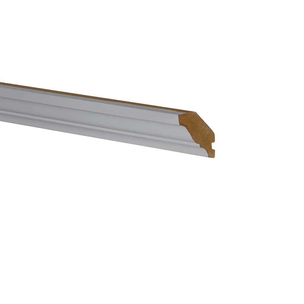 Newport Grayson 96 in. W x 1.5625 in. D x 1.5625 in. H Solid Wood Kitchen Cabinet Soffit Crown Molding in Pearl Gray price history on PriceWatchPro