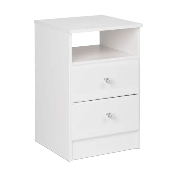 nightstand with crystal knobs