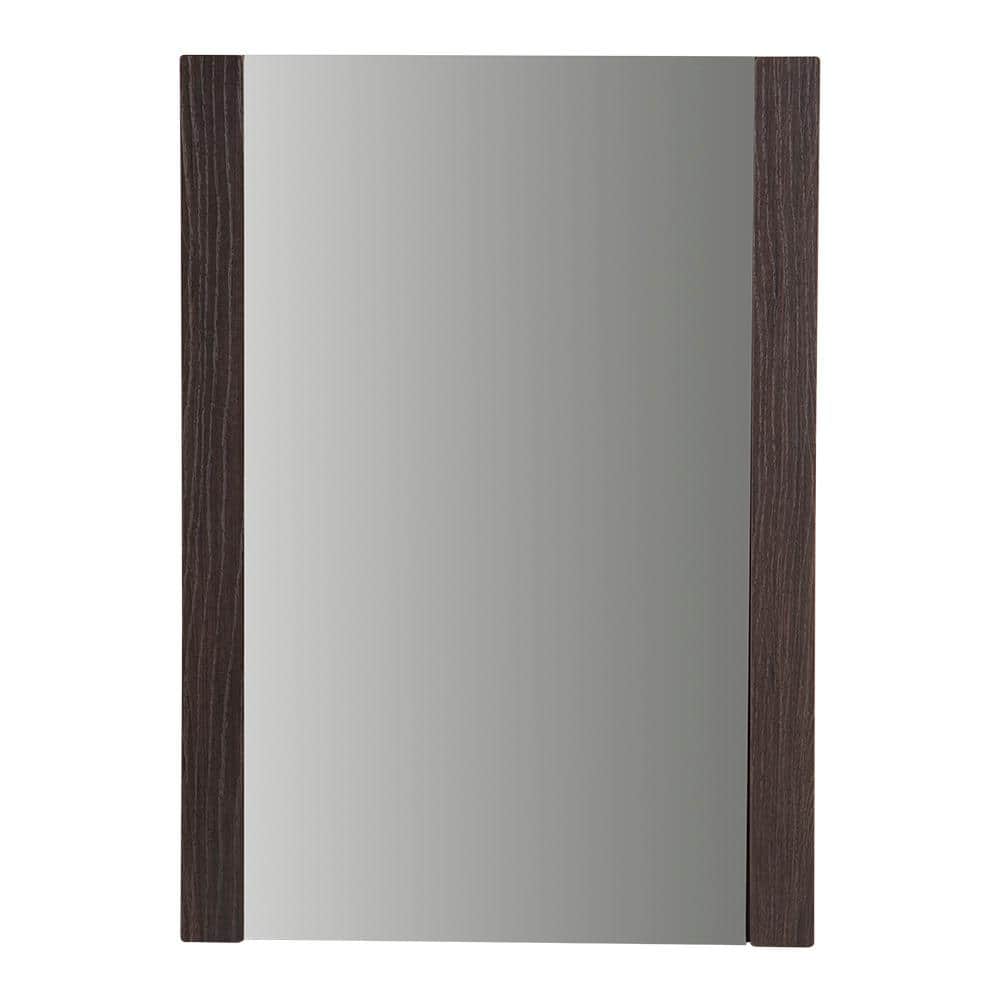 Domani 20 in. W x 28 in. H Rectangular Wood Framed Wall Bathroom Vanity Mirror in Elm Ember LRWM20-EE Sansujyuku sansujyuku.com