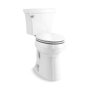 Highline 12 in. Rough In 2-Piece 1.28 GPF Single Flush Elongated Toilet in White Seat Included