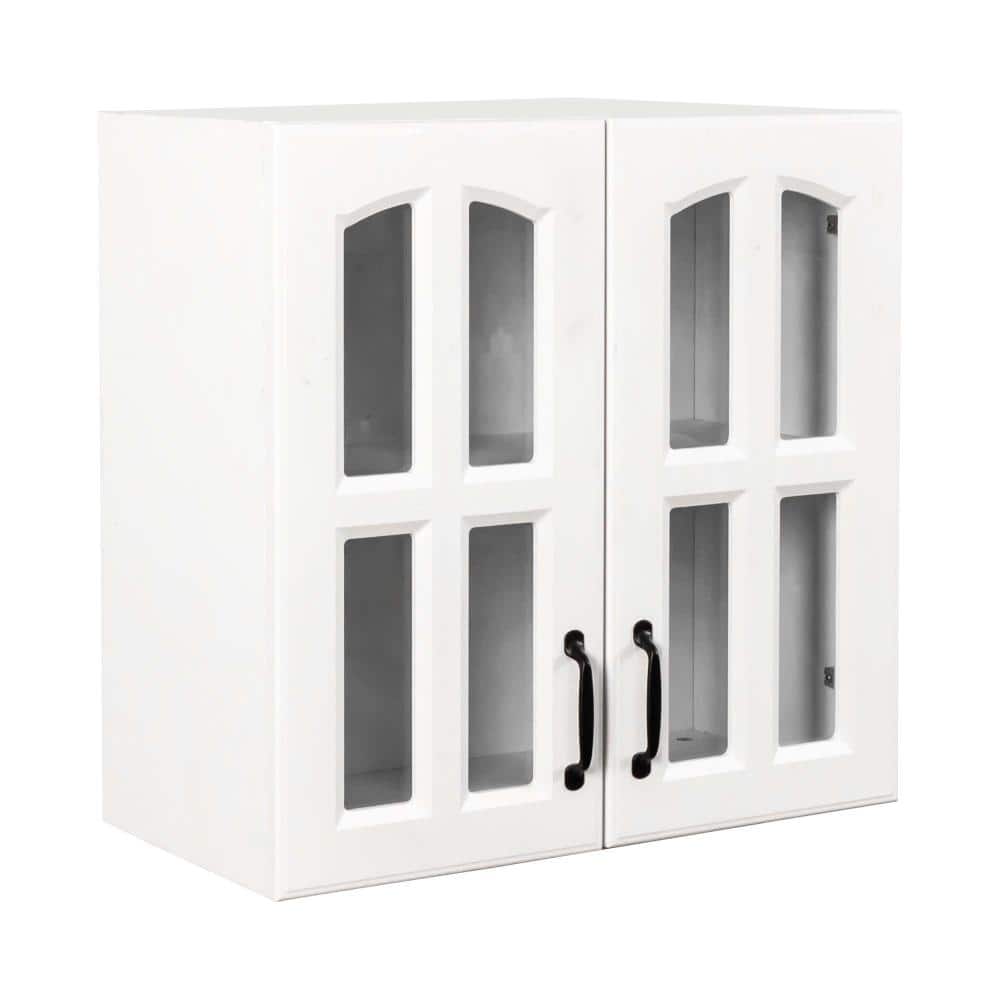 23.62 in. W x 12.6 in. D x 23.62 in. H Bathroom Storage Wall Cabinet in White price history on PriceWatchPro