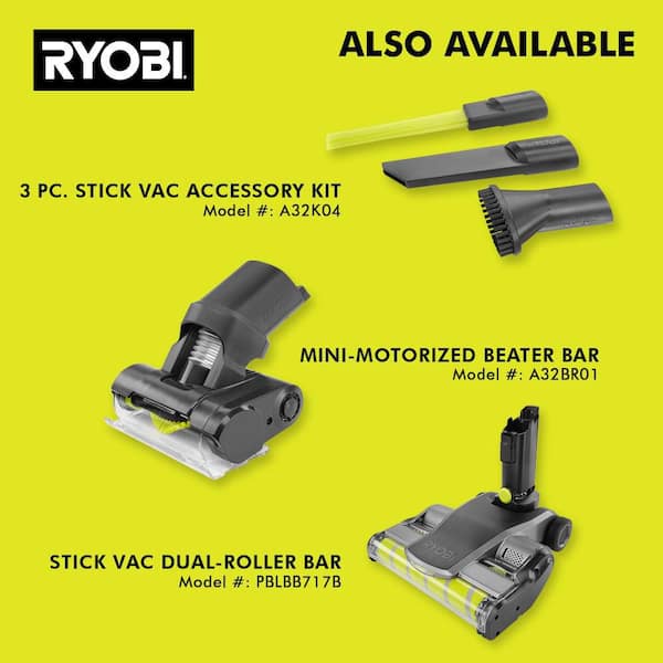 18V ONE+ CORDLESS STICK VAC - RYOBI Tools