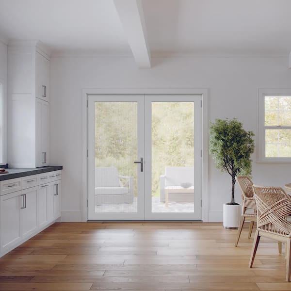 JELD-WEN 72 in. x 80 in. F4500 Left-Hand/Inswing Primed Fiberglass