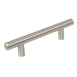 3-3/4 in. Thick Solid 6 in. Center-to-Center Long Stainless Steel Finish Bar Handle Pulls (10-Pack)