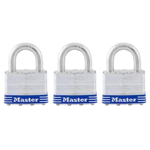 Outdoor Padlock with Key, 2 in. Wide, 3 Pack