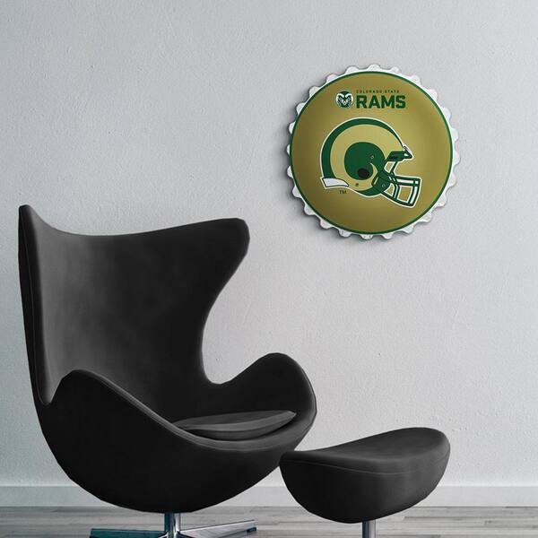 Colorado State Rams Team Spirit Bottle Cap Wall Sign-Helmet