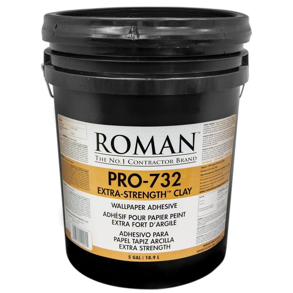 Roman PRO732 5 gal. Extra Strength Wallcovering Adhesive 010005