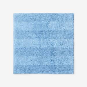 Company Cotton Reversible Square 24 in. x 24 in. Blue Water Bath Rug