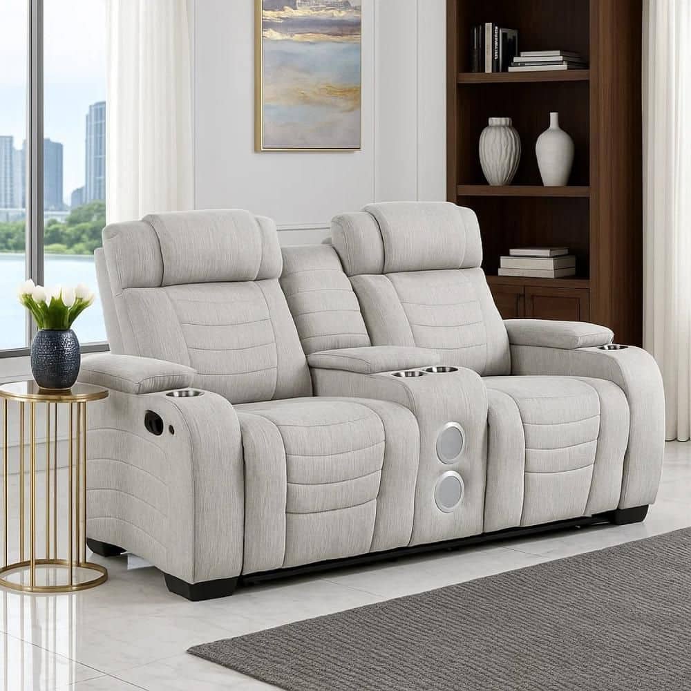 Reny 73 in. Microfiber 2-Seater Pillow Top Arms Loveseat in Light Gray price history on PriceWatchPro