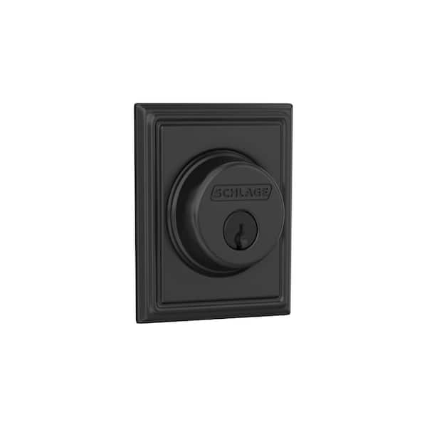 Addison Matte Black Single Cylinder Deadbolt Addison Matte Black Single Cylinder Deadbolt