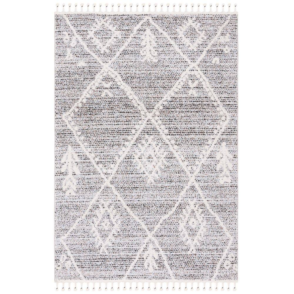 SAFAVIEH Chapel 4 ft. x 6 ft. Black/Ivory Diamond Country Area Rug ...
