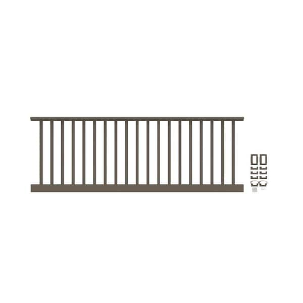 RDI Original Rail 8 ft. x 36 in. White Vinyl Square Baluster Level Rail Kit