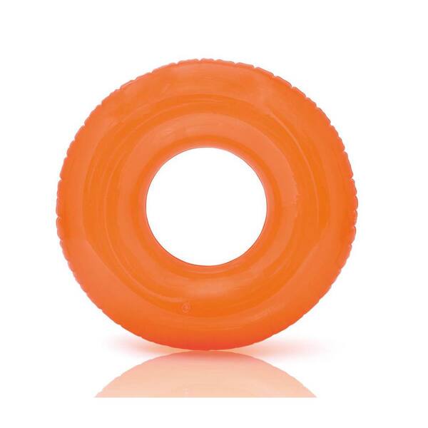 Colorful Transparent Inflatable Swimming Pool Tube Raft (12-Pack)