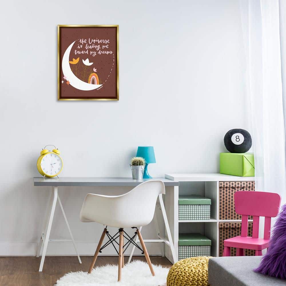 Leading Me To My Dreams by Mandy Ford Art + Illustration Gold Floater Frame Typography Graphic Art Print 21 in. x 17 in. price history on PriceWatchPro