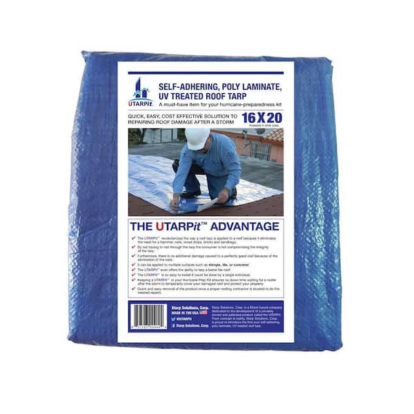 16 ft. x 20 ft. Blue Roofing Tarp