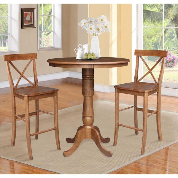 Pedestal bar height deals table