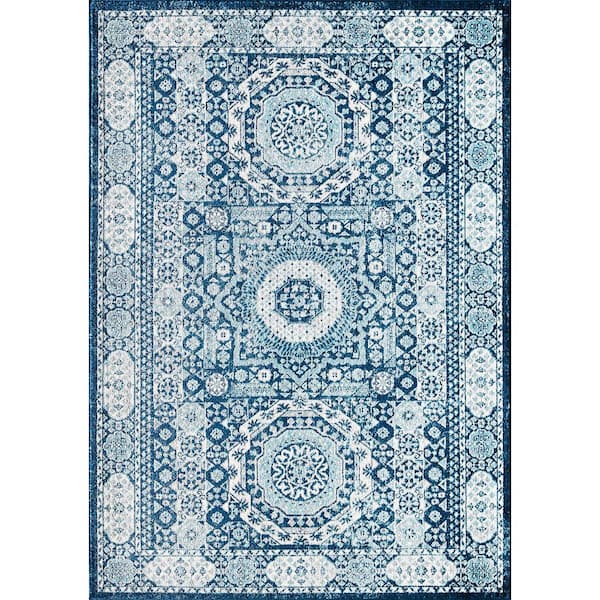 Rugs America Hailey Riviera Azure Blue 5 ft. x 7 ft. Area Rug